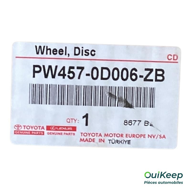 Jante de 16 polegadas - TOYOTA Corolla 11 - PW4570D006ZB
