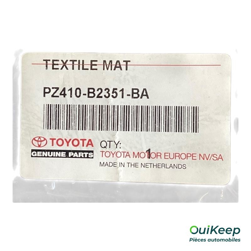 Tapis de sol - TOYOTA Urban Cruiser - PZ410B2351BA