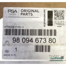 Napinacz przedniego lewego pasa bezpieczeństwa - PEUGEOT 3008 2 - 9809467380