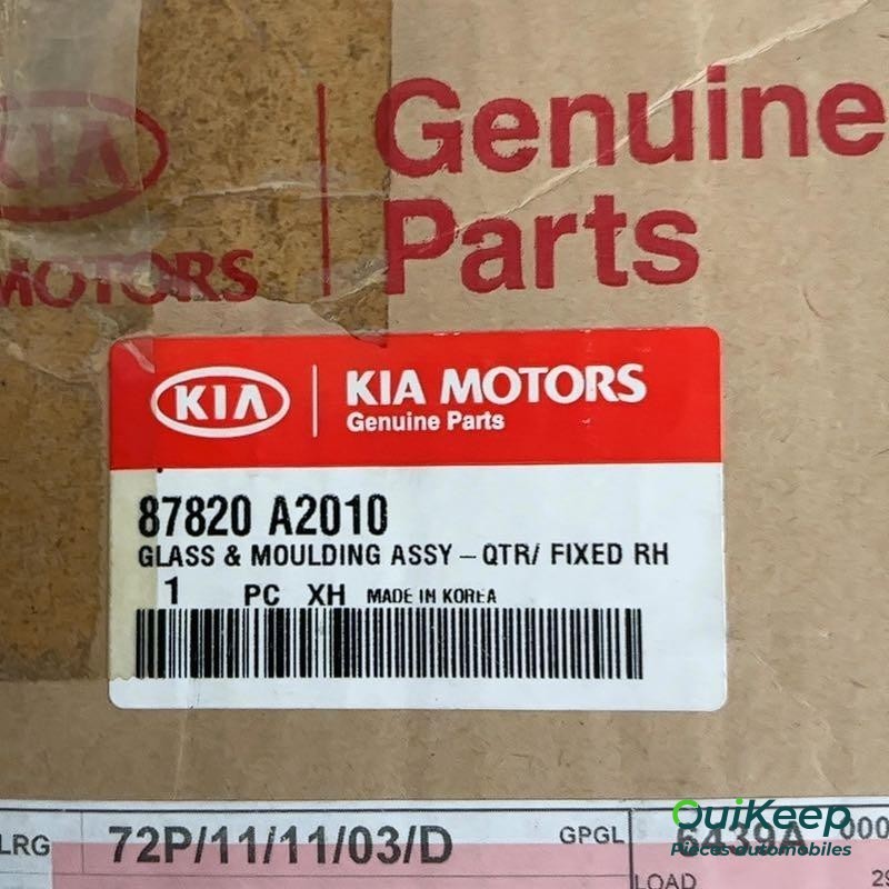 Luneta trasera, derecha - KIA Ceed 2 - 87820A2010