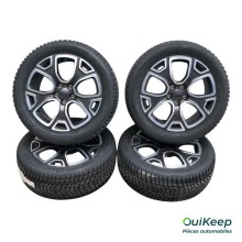 Lote 4 ruedas completas llantas 18 pulgadas 235 50 R18 101 V XL HANKOOK Invierno - JEEP Renegade - 735668153