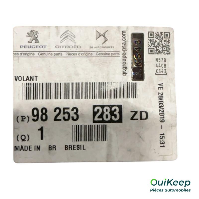 Volant de direction - PEUGEOT Expert 2 CITROEN Jumpy 2 - 98253283ZD