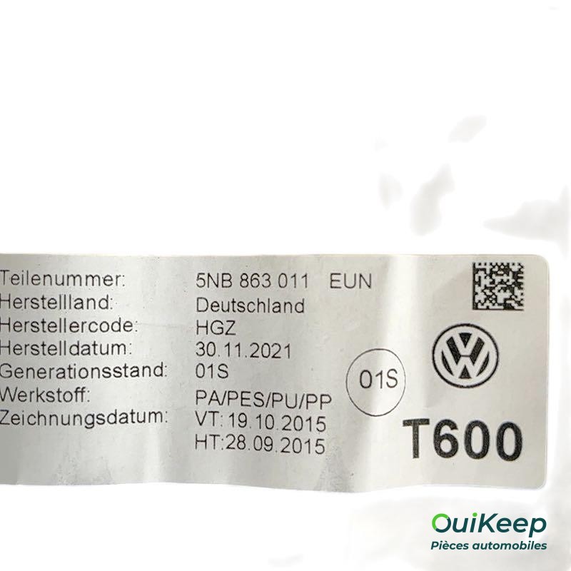 Tapis de sol - VOLKSWAGEN Tiguan AD - 5NB863011