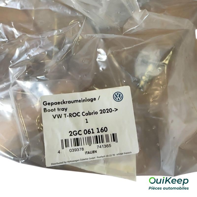 Revêtement tapis de coffre à bagages - VOLKSWAGEN T-ROC Cabriolet - 2GC061160
