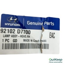 Farol dianteiro direito - HYUNDAI Tucson - 92102D7700