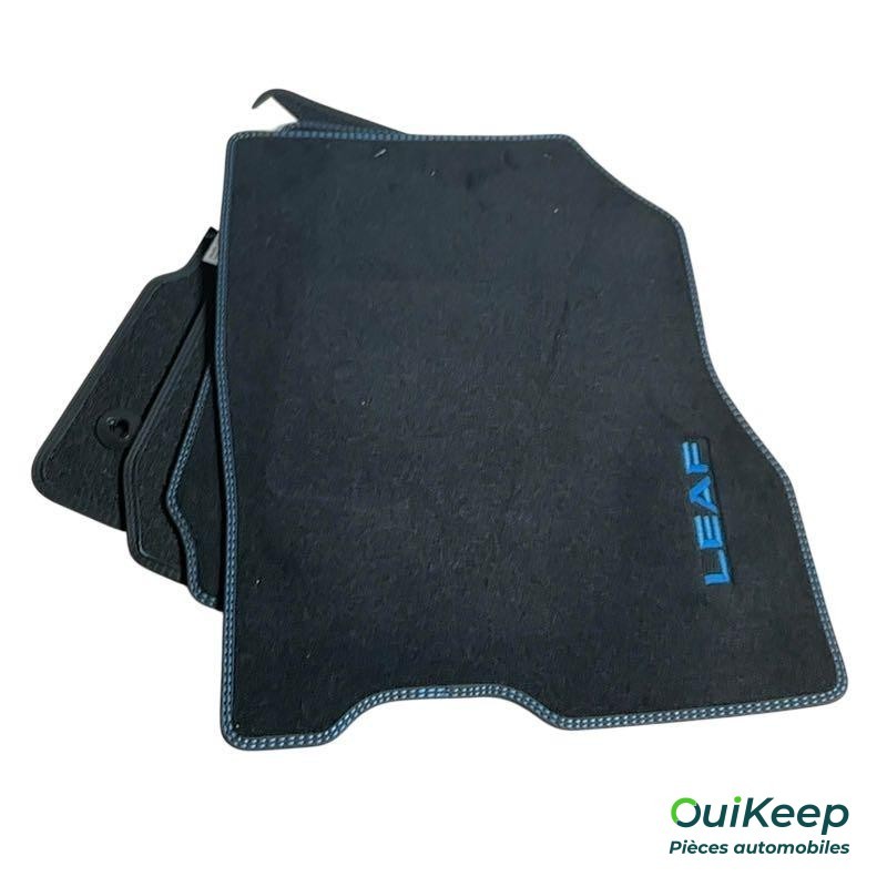 Kit Tapis de sol surpiqures bleues - NISSAN Leaf Ze1 - KE7455S00B