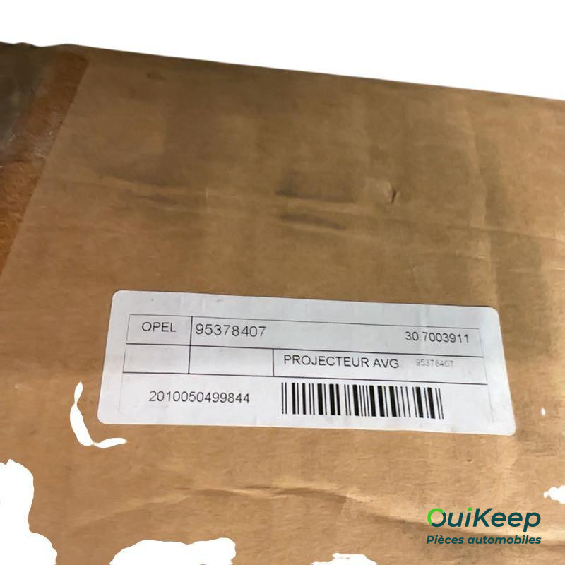 Left headlight - OPEL Mokka - 95378407