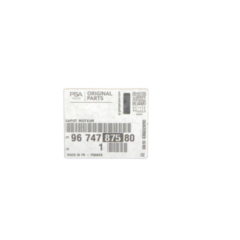 Cofano - CITROEN C-Elysee - 9674787580