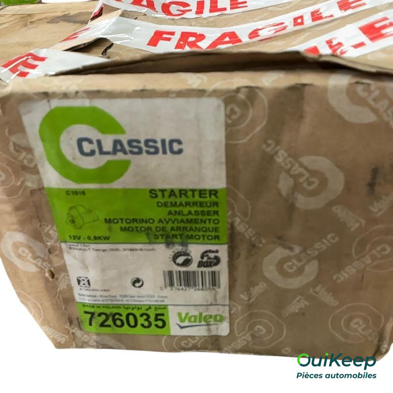 Arrancador VALEO - RENAULT 11 19 Rapid - 726035