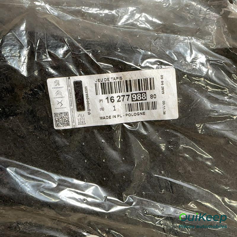 Tapis de sol en velours - PEUGEOT Rifter Partner - 1627798880