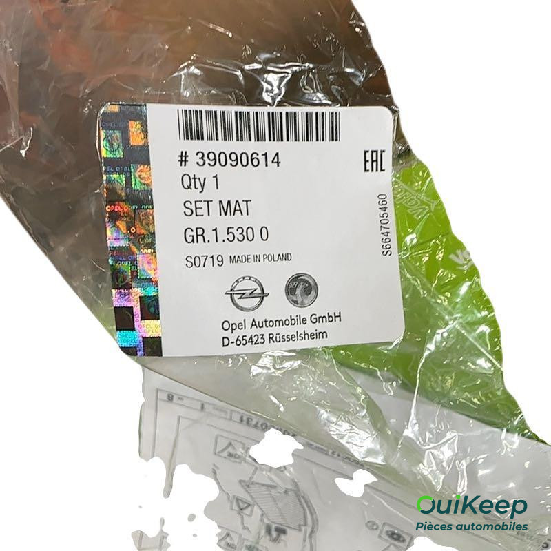 Tapis de sol avant arrière - OPEL Karl - 39090614