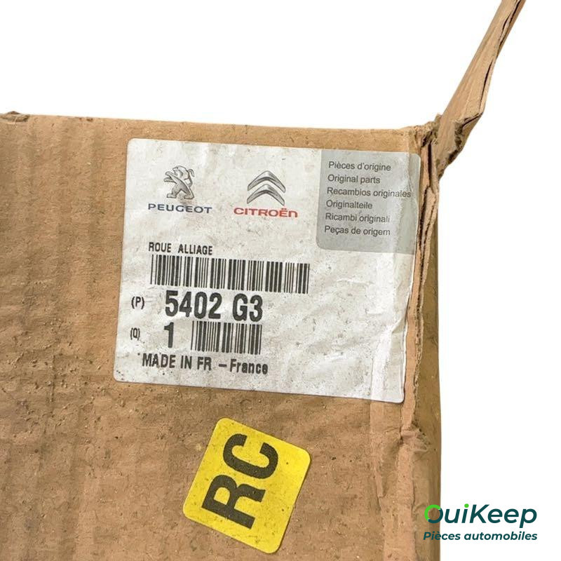 Jante de 15 polegadas - 6jx15 - CITROEN C3 Pluriel - 5402G3