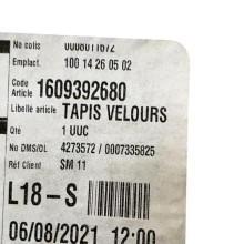 Tapis de sol - PEUGEOT RCZ - 1609392680