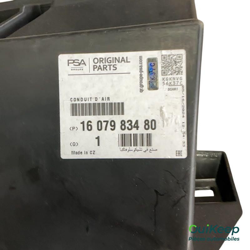 Garnitur Lüftungsrohr - CITROEN C1 - 1607983480