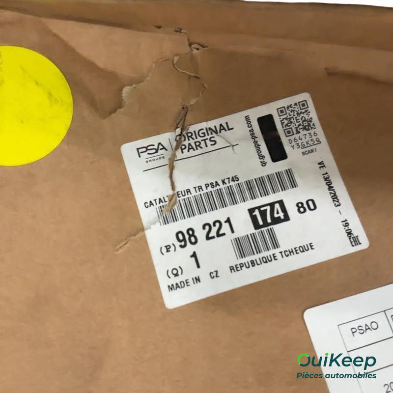Catalizador - CITROËN C3 II - 9822117480