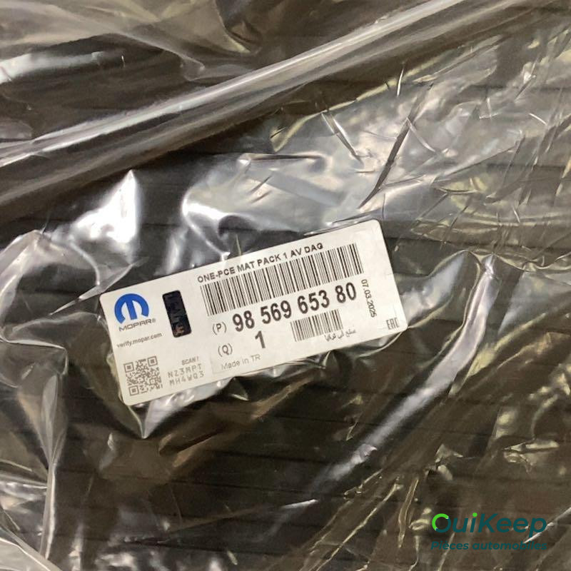 Tapis de sol en caoutchouc monobloc - PEUGEOT Boxer CITROEN Jumper FIAT Ducato 3 - 9856965380