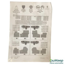 Tapis de sol en caoutchouc - PEUGEOT Expert 4 - 1648690780