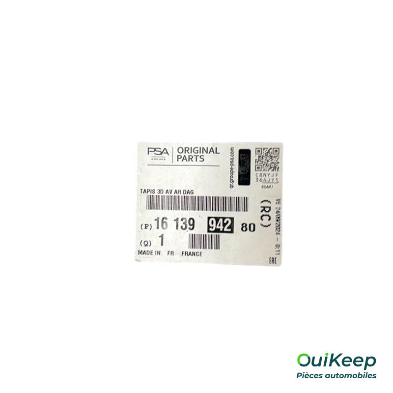 Tapis de sol complet - CITROËN C3 Aircross - 1613994280