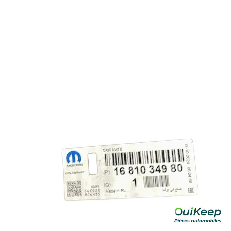 Tapis de sol en velours - PEUGEOT Rifter - 1681034980