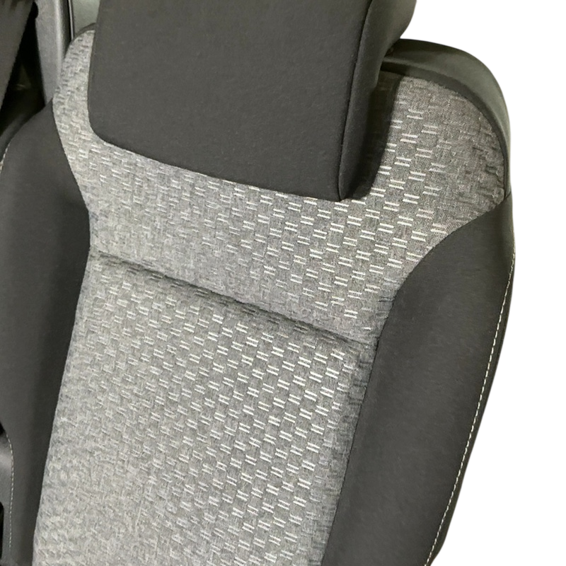 Kompletny zestaw składanych tylnych siedzeń z tapicerką materiałową do Peugeot Traveller i Citroën S