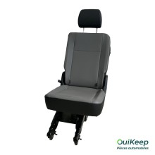 Grijsleren achterbank links - VOLKSWAGEN T5