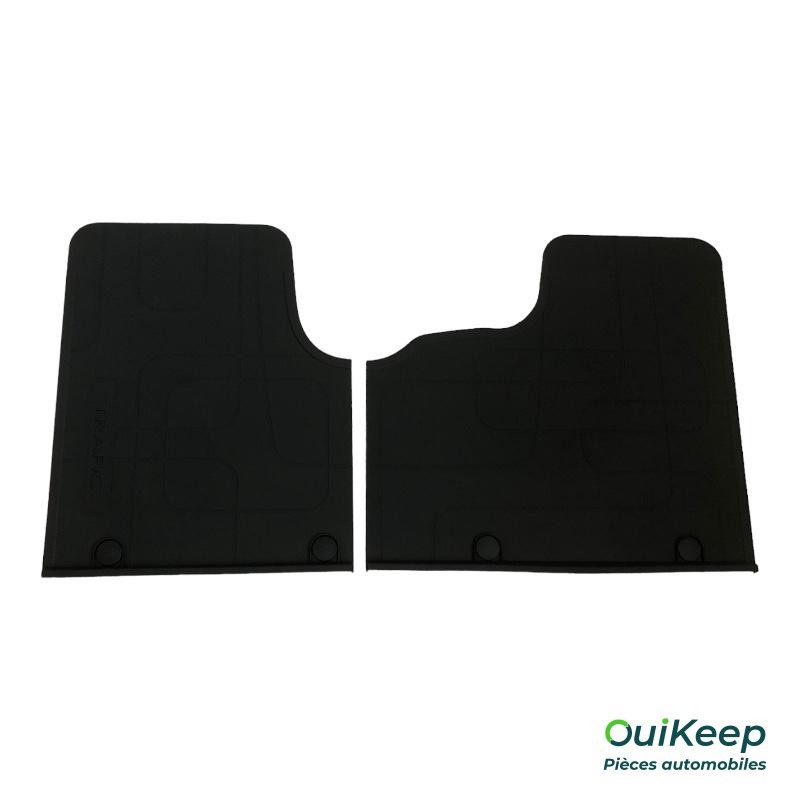 Tapis De Sol Caoutchouc Pour Renault Kangoo III (2021+) - Lot De 2 Noir Neuf